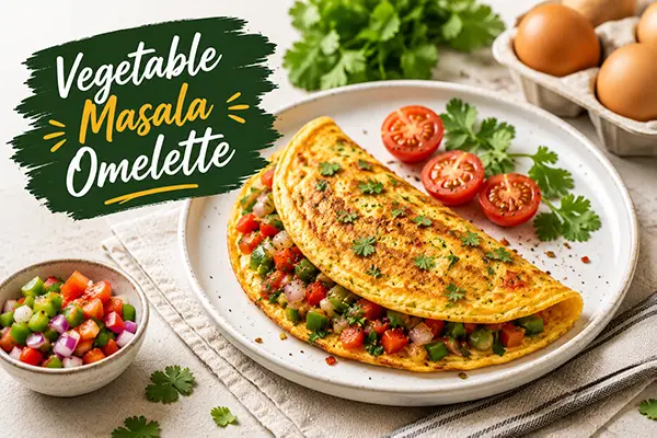 Vegetable masala omelette