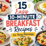 A realistic 10-minute breakfast spread