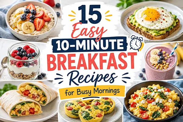 A realistic 10-minute breakfast spread