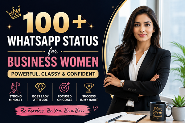 WhatsApp Status for business women attitude